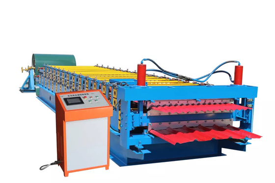 Hot sale high quality double layer ibr and corrugated profile roof sheet roll forming machine