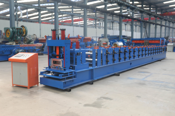 Galvanized Steel CZ Purlin Roll Forming Machine PLC C Channel Cold Roll Forming Machine