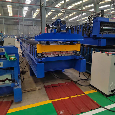 color steel 840 Roof Panel Roll Forming Machine hydraulic shear used steel construction