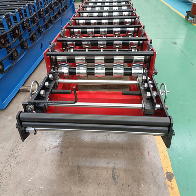 Galvalume trapezoidal sheet roll forming machine automatic rib roll forming machine