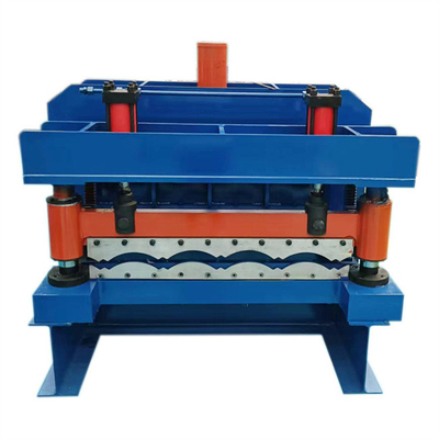 Iron 3-5m/min Glazed Tile Roll Forming Machine hydraulic shear for roof wall