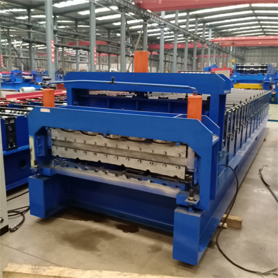 Color Metal Double Layer Roll Forming Machine For Steel Roof Sheets And Wall Panel