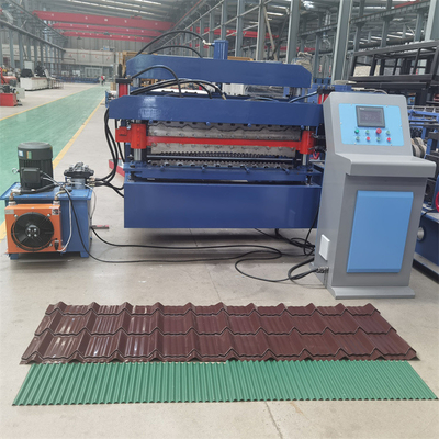 Steel Coil Trapezoidal Roof And Corrugated Roof Double Layer Roll Forming Machine