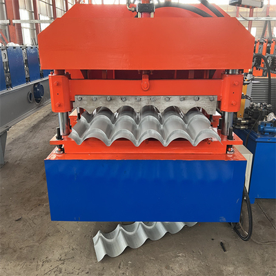 Automatic thickness 0.3-0.8mm metal Glazed Tile Roll Forming Machine hydraulic forming machine