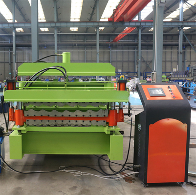 Color Steel Galvanized Roof Double Layer Roll Forming Machine For Metal Building Material