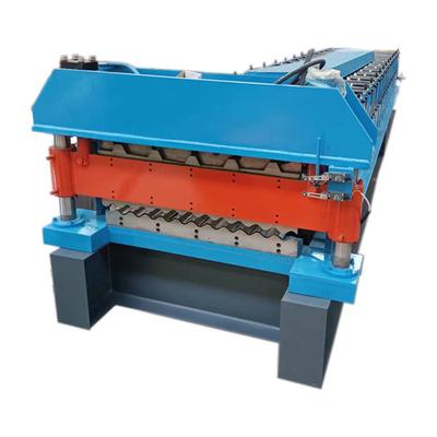 0.3-0.8mm Roof Wall Panel Double Deck Roll Forming Machine 380V 50Hz