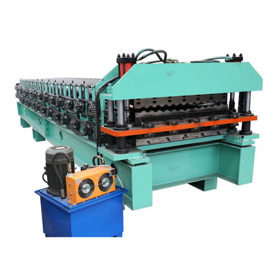 Customized GI GL Metal Roof Sheets Wall Panels Double Deck Roll Forming Machine