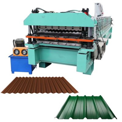 Customized GI GL Metal Roof Sheets Wall Panels Double Deck Roll Forming Machine