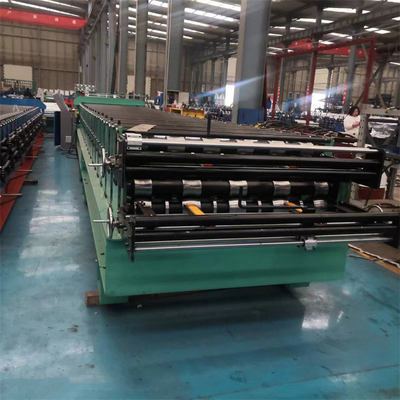 Metal Galvanized Double Deck Roll Forming Machine For Ibr Rib Corrugated Roof Wall Sheets