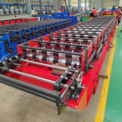 Iron 0.3-0.8mm trapezoidal roof sheet roll forming machine metal panel making machine