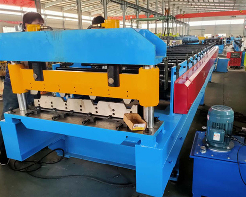 5.5kw High Speed Rib Metal Panel Roll Forming Machine 15-20m/Min Fully Automatic For Steel Construction