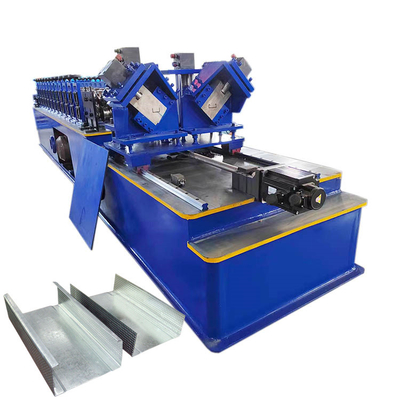 Double Lines Omega C U Profile Light Gauge Steel Keel Roll Forming Machine