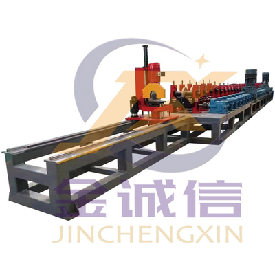 PLC Control Solar Panel Support Rolling Machine Custom Color 22 - 26 Rolls Servo Guiding Device