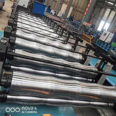 Iron steel high speed glazed tile roll forming machine 3-5m/min hydraulic shear