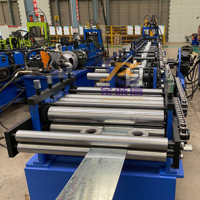 Energy Saving C Z Purlin Roll Forming Machine , PLC Control CZ Channel Rolling Machine