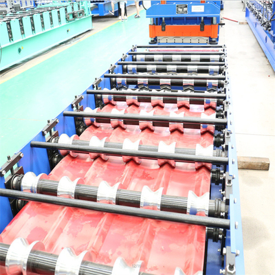 Steel construction glazed tiles manufacturing machine color steel 0.3-0.8mm automatic