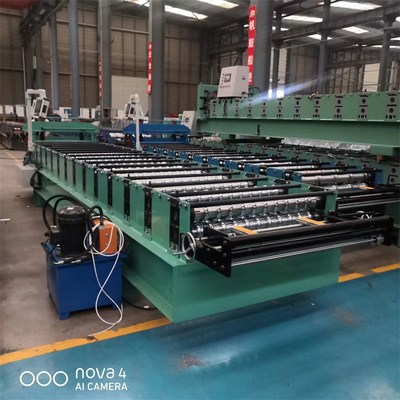 Automatic Color Metal Corrugated Wave Roof And Wall Panel Cold Roll Forming Machine