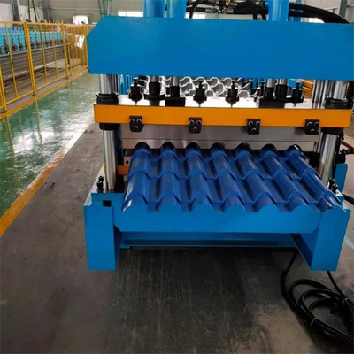 Customize building material step tile cold roll forming machine color steel