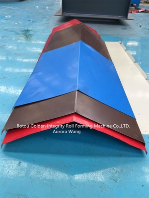 Good Quality Cold-formed Metal Roof Sheet Color Steel Roll Forming Roof Steel Ridge Cap Cover Roll Forming Machine