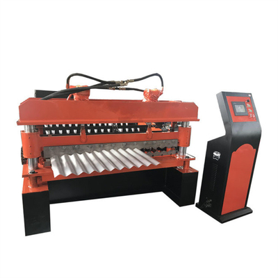 Color steel metal roof panel corrugated sheet roll forming machine in China