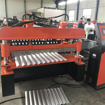 Color steel metal roof panel corrugated sheet roll forming machine in China