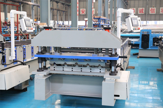 Color Pre Painted Steel 5 Rib Type Metal Ibr Wall Roof Panel Roll Forming Machine Factory Price