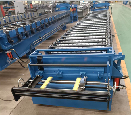 Color steel manufacture corrugated roof roll forming machine 15-20m/min speed for house building