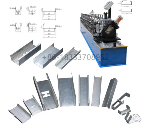 STUD AND TRACK MACHINE U CHANNEL ROLL FORMING MACHINE for furring channel