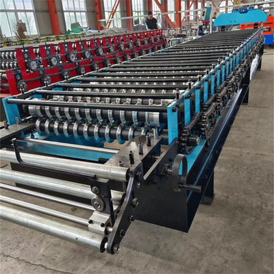 PLC System Corrugated Sheet Roll Forming Machine High Speed 0.3mm-0.8mm