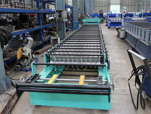 Color Steel Corrugated Sheet Metal Machine PLC Control Hydraulic Station