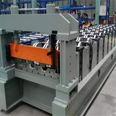 Steel Floor Decking Roll Forming Machine Hydraulic Cutting Roofing Construction