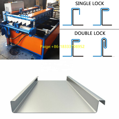 Clip Lock Standing Seam Roll Forming Machine 1.25T For Making Roof Sheet
