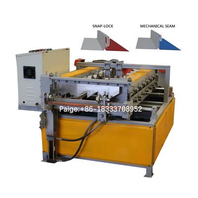 Clip Lock Standing Seam Roll Forming Machine 1.25T For Making Roof Sheet