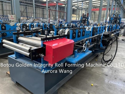 11kW CZ Purlin Roll Forming Machine Size Adjustment 80-300mm For Steel Structure Houses