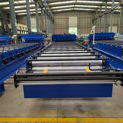 New Design Metal Glazed Tile Roll Forming Machine For 0.3-0.8mm Bamboo Color Steel