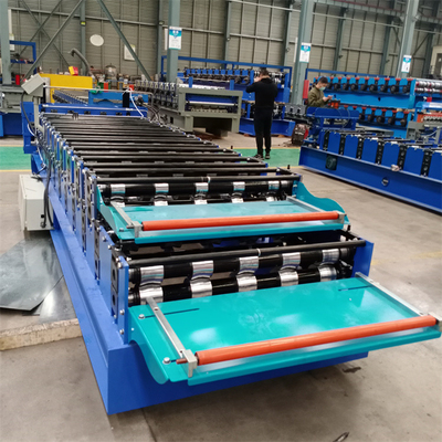Color steel double layer roll forming machine fully automatic 0.3mm-0.8mm