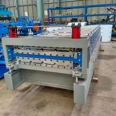 Color steel IBR corrugated sheet double layer roll forming machine double deck making machine