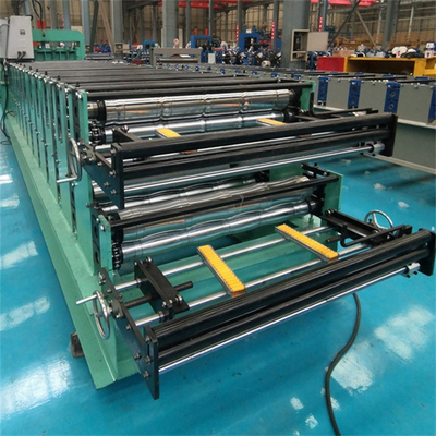 Metal Double Layer Wall Panel Roll Forming Machine 0.3-0.8mm Thickness