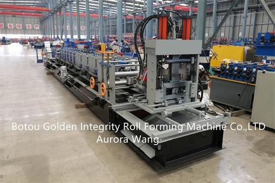 GI GL CZ Purlin Roll Forming Machine 25m/min Steel Framing Roll Former