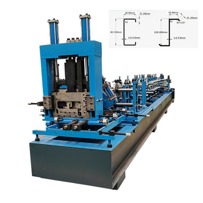 CZ Purlin roll forming machine automatic C purlin forming machine Z steel frame making machine