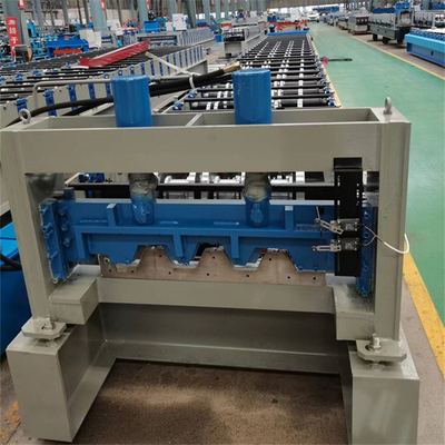 Color Steel Floor Decking Roll Forming Machine 0.8-1.5mm Thickness