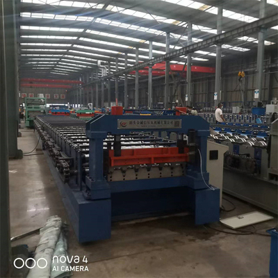 Galvanized Steel Decking Floor Roll Forming Machine PLC System