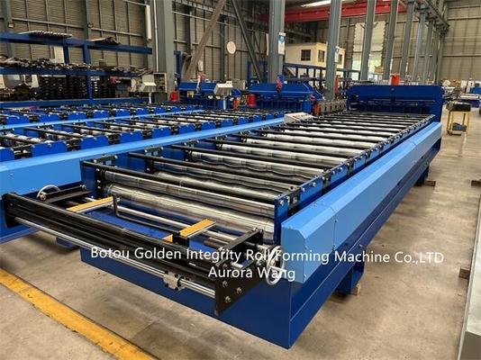 JCX Glazed Tile Cold Roll Forming Machine Aluminium Delta PLC Control