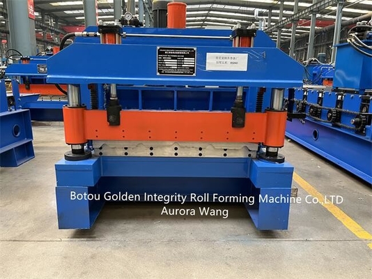 GI Glazed Tile Roll Forming Machine Roofing Tile Making Machine For Building Material