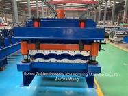 Metal Roof Glazed Tile Roll Forming Machine With 13 Roller Station