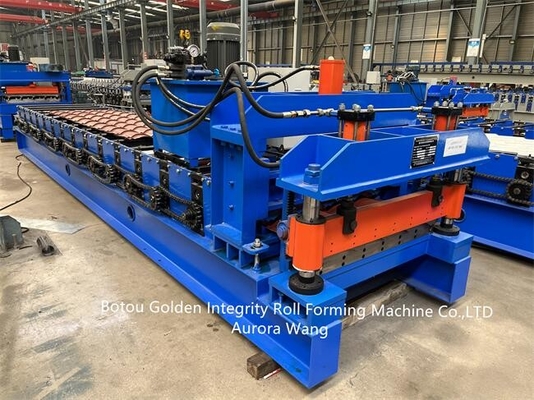 Metal Profile Glazed Tile Roll Forming Machine ISO9001 CE Brick Making Machine