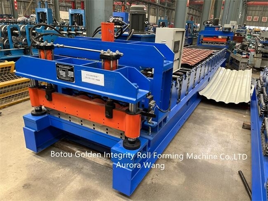Metal Profile Glazed Tile Roll Forming Machine ISO9001 CE Brick Making Machine