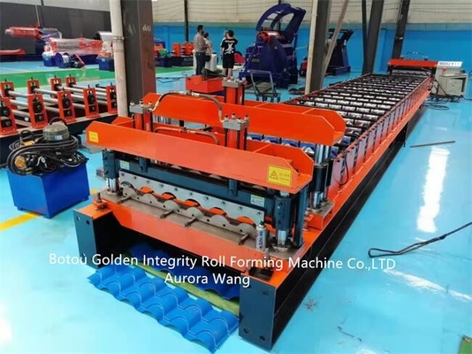 JCX Glazed Roof Tile Roll Forming Machine 380v 50hz PPGI GI material