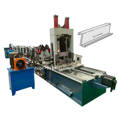 JCX CZ Purlin Roll Forming Machine With Automatic Hydraulic Flying Cutting