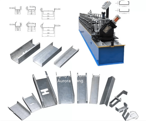 C And U Profile Stud Roll Former Fast Speed Light Gauge Steel Framing